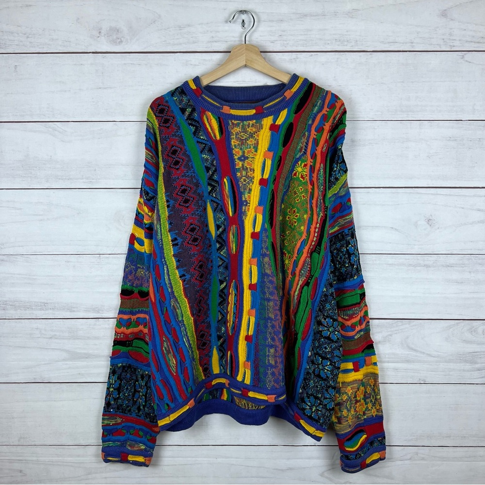 Vintage 1990s Zeidler Coogi Style 3D Pullover Sweater XL
